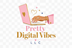 Pretty Digital Vibes Logo - Transparent Background